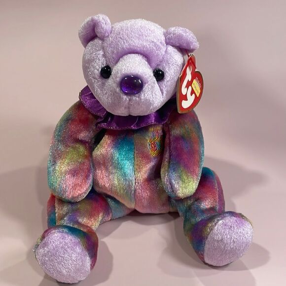 February the Birthday Bear 2001 Ty Beanie Baby Excellent Condition with All Tags - Picture 1 of 7